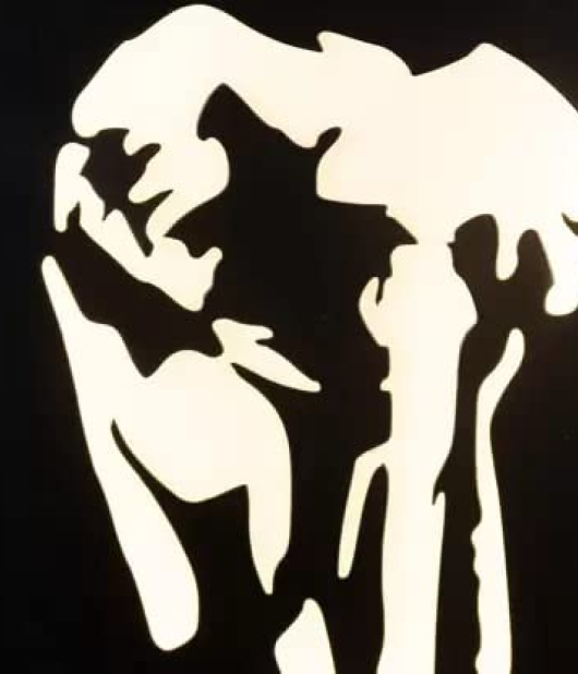 METSY wall decoration for homes (18 inch X 18 inch, Black)