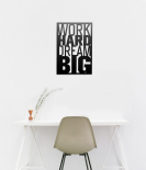 METSY Motivational Metal Wall Art | Metal Wall Decor | Wall Hanging Decor | Office | Study Room | Work Room (17 inch X 12 inch, Black)
