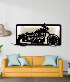 METSY Bike Metal Art | Bike Lover Gifts | Metal Bike Wall Decor | Bike Metal Wall Art | Wall Hangings for Home Decoration | (216 m X 420 m, Black)