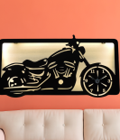 METSY Bike Metal Art | Bike Lover Gifts | Metal Bike Wall Decor | Bike Metal Wall Art | Wall Hangings for Home Decoration | (216 m X 420 m, Black)