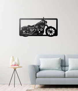 METSY Bike Metal Art | Bike Lover Gifts | Metal Bike Wall Decor | Bike Metal Wall Art | Wall Hangings for Home Decoration | (216 m X 420 m, Black)