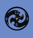 METSY Metal Laser Cut Numerical Analogue Art Wall Hanging Clock Black & White for Home and Office | Metal Wall Art | Wall Decor Items (Analogue Wheel Art Round Wall Clock)