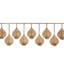 METSY Stylish Metal Cutting Edge Candle Light Holder Leaf in Rectangular Shape | Metal Art | Home Decor Items (Golden Triangular) (Golden Rectangular)