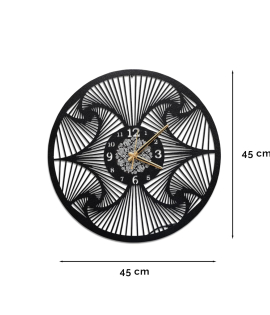 METSY Round Rope Design Wall Clock, Wall Watch, Wall Decor for Home Office Decor and Gifts | Wall Clock for Home Hall Living Bedroom | Silent Quartz Decorative (45.5Hx40.5W Centimeter)