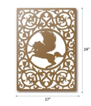 METSYLaser Cut Backlit Pegasus Wall Hanging(Size: 61x44cm) Fitted with LED and Acrylic for Even Glow.