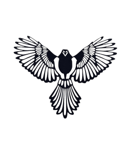 Metsy Stunning Wall Decor, Graphical Bird Art Black Powder Coated Finish - Perfect for Living Room, Kid's Room, Bedroom, Hallway | Metal Wall Art | Wall Decor Items