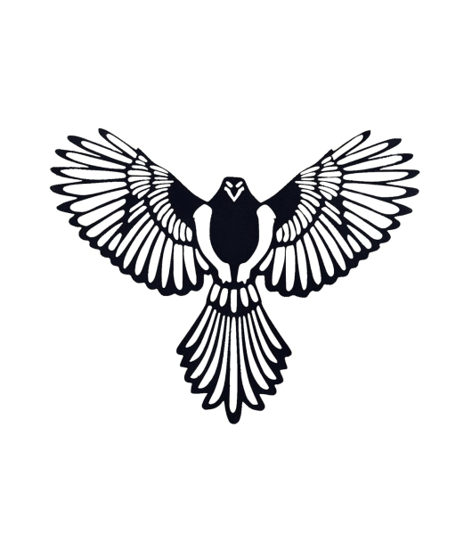 Metsy Stunning Wall Decor, Graphical Bird Art Black Powder Coated Finish - Perfect for Living Room, Kid's Room, Bedroom, Hallway | Metal Wall Art | Wall Decor Items