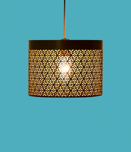 METSY Stylish Tealight Metal Cutting Edge Candle Light Holder Basket in Rectangular Shape (18x18x15cm)| Metal Art | Home Decor Items