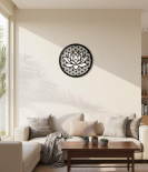 METSY Metal Lotus Wall Art for Living Room, Bed Room and Office|Wall Sculptures|Modern Decorative Art/Plaque Accessories |Wall Hanging Art (41cm x 41cm).