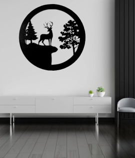 METSY Metal Wall Sculptures | Wall Hanging Art | Stylish Wall Decor Items for Living Room, Bed Room &amp; Office | Scratch &amp; Rust Resistant | Decorative Accessories (32 cm x 32 cm)