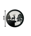 METSY Metal Wall Sculptures | Wall Hanging Art | Stylish Wall Decor Items for Living Room, Bed Room & Office | Scratch & Rust Resistant | Decorative Accessories (32 cm x 32 cm)