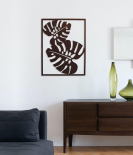 METSY METSYLaser Cut Monstera Leaves(795x615) mmBrownSuitable for Living, Bedroom, Dining Room, Hallway