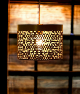 METSY Stylish Tealight Metal Cutting Edge Candle Light Holder Basket in Rectangular Shape (18x18x15cm)| Metal Art | Home Decor Items