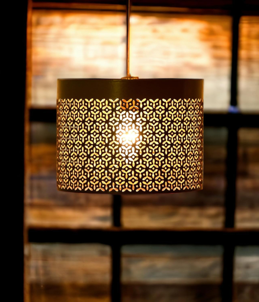 METSY Stylish Tealight Metal Cutting Edge Candle Light Holder Basket in Rectangular Shape (18x18x15cm)| Metal Art | Home Decor Items