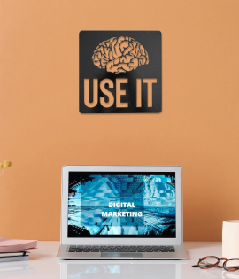 METSY Use It (9.5 inch X 9.5 inch, Black)