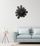 Metsy Metal Clock With Alphabetical Text Type