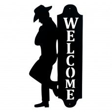 Beautiful welcome metal wall art